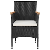 thumbnail of Helloshop26 - Conjunto de comedor/muebles de jardín de 3 piezas de mimbre de resina negra 02_0014755