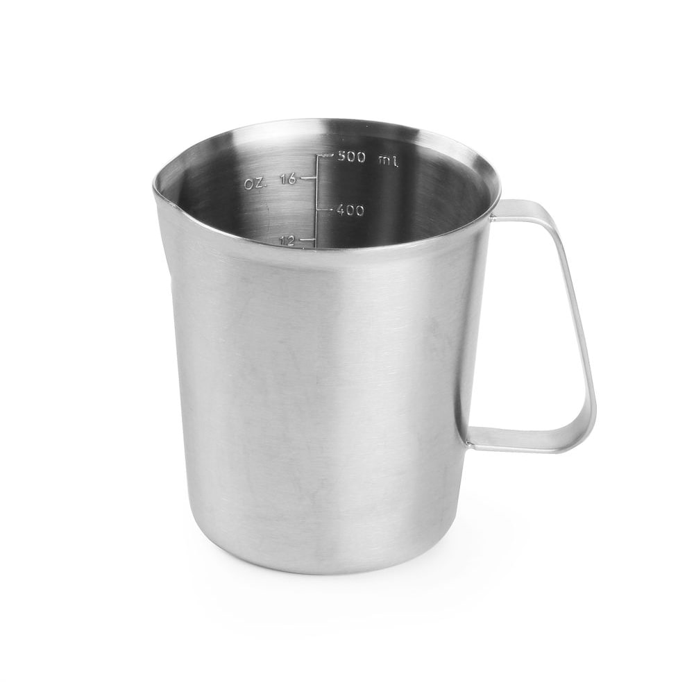 HENDI Messbecher, Edelstahl, 0,5L, ⌀90x(H)105mm