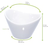 thumbnail of FHC - 24Pcs - Mini pot en porcelaine blanc - 66x54x45mm