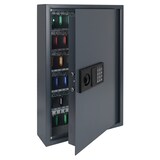 thumbnail of HMF Schlüsseltresor mit Zahlencode, Schlüsselsafe mit Elektronikschloss, 132 Haken, 66,5 x 43 x 13 cm, Anthrazit