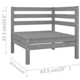 thumbnail of Helloshop26 - Gartenmöbel-Set Outdoor-Möbel 4-teiliges Set graues Kiefernholz massiv 02_0016254