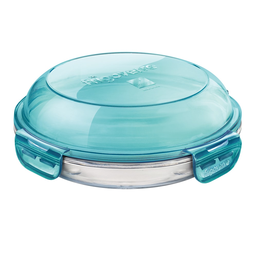 Recipiente redondo Ø 22 cm A 7,4 Frigoverre com tampa hermética, pacote com 6 unidades