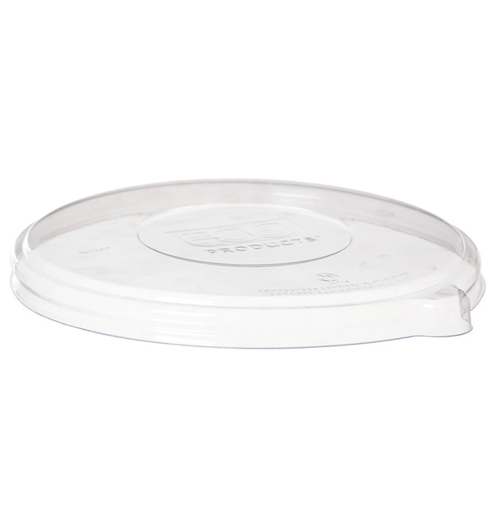 MONOUSO - Plastikdeckel kompostierbar PLA für Schüssel 710,940 ml (400 Stück)