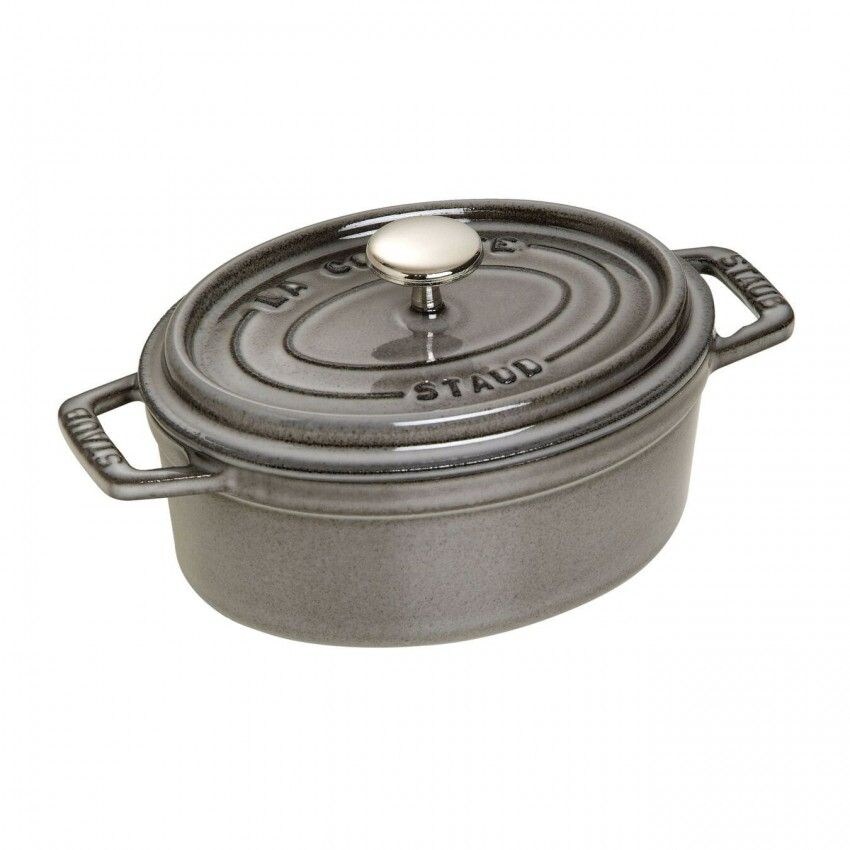 Cocotte Ovalada Staub De 17 Cm Color Gris Grafito