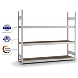 thumbnail of PROREGAL Weitspannregal Stecksystem T-Profil | HxBxT 200x225x50cm | 3 Ebenen | Spanplatten-Fachboden | Fachlast 350kg | Verzinkt | Lagerregal