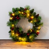 thumbnail of LED-Weihnachtskranz "NOEL" rot Für Aussen geeignet (Haustüre)