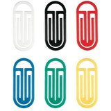 thumbnail of Büroklammern King Klip mit Bogen 38mm VE=20x30 Stück Grundfarben sortiert