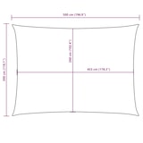thumbnail of Toldo de vela rectangular tela Oxford beige 3x5 m