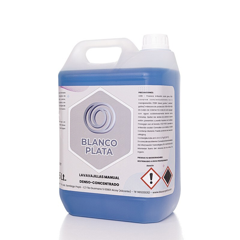 Lavavajillas Manual Blancoplata Ultraconcentrado para todo tipo de aguas, aroma limón (1 Litro)