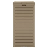 thumbnail of Helloshop26 - Poubelle d'extérieur marron clair 41x41x86 cm polypropylène 02_0006115