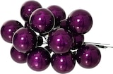 thumbnail of 144 Glaskugeln am Draht 2cm Weihnachtskugeln Spiegelbeeren - kleine Dekokugeln Christbaumschmuck Weihnachtsdeko Feige glänzend