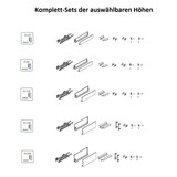 thumbnail of Push to Open Schubladensystem Schubkasten-Set Vollauszug Anthrazit 450mm 120mm