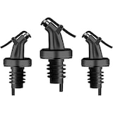 thumbnail of Tuit voor flessen zilverglans met plastic dop in een set van 3