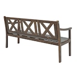 thumbnail of Gartenbank Kopenhagen, Sitzbank Parkbank Holzbank, 3-Sitzer Gastronomie-Qualität Massiv-Holz 160cm ~ dunkelbraun