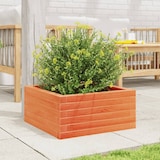 thumbnail of vidaXL Pflanzkübel Wachsbraun 50x50x23 cm Massivholz Kiefer