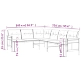 thumbnail of Helloshop26 - Tuinset buitenmeubilair 2-delig antracietkleurig staal 02_0015880
