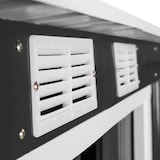 thumbnail of tectake Abri de jardin métal 2,7 m² toiture monopente  gris/blanc - 404522