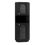 thumbnail of Merax colonne d'angle LED 166.5 cm, niche ouverte et étagères réglables, noir