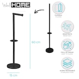 thumbnail of WellHome - Portarollos de Papel Higiénico en Acero Inoxidable Ø15x60cm en color Negro Mate