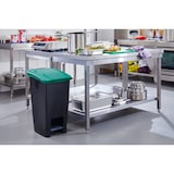 thumbnail of METRO Professional Afvalbak, 60 liter, met voetpedaal, groen/zwart