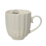 thumbnail of Tasse Porzellan 10cm Teetasse gerillt 400ml Henkel Porzellantasse Keramiktasse Teebecher Kaffeetasse Kaffeebecher Keramik Tassen Becher Geschirr Weiß