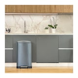 thumbnail of Kitchen Move Edelstahl-Mülleimer mit Pedal GREENWICH grau 40L Edelstahl Grau