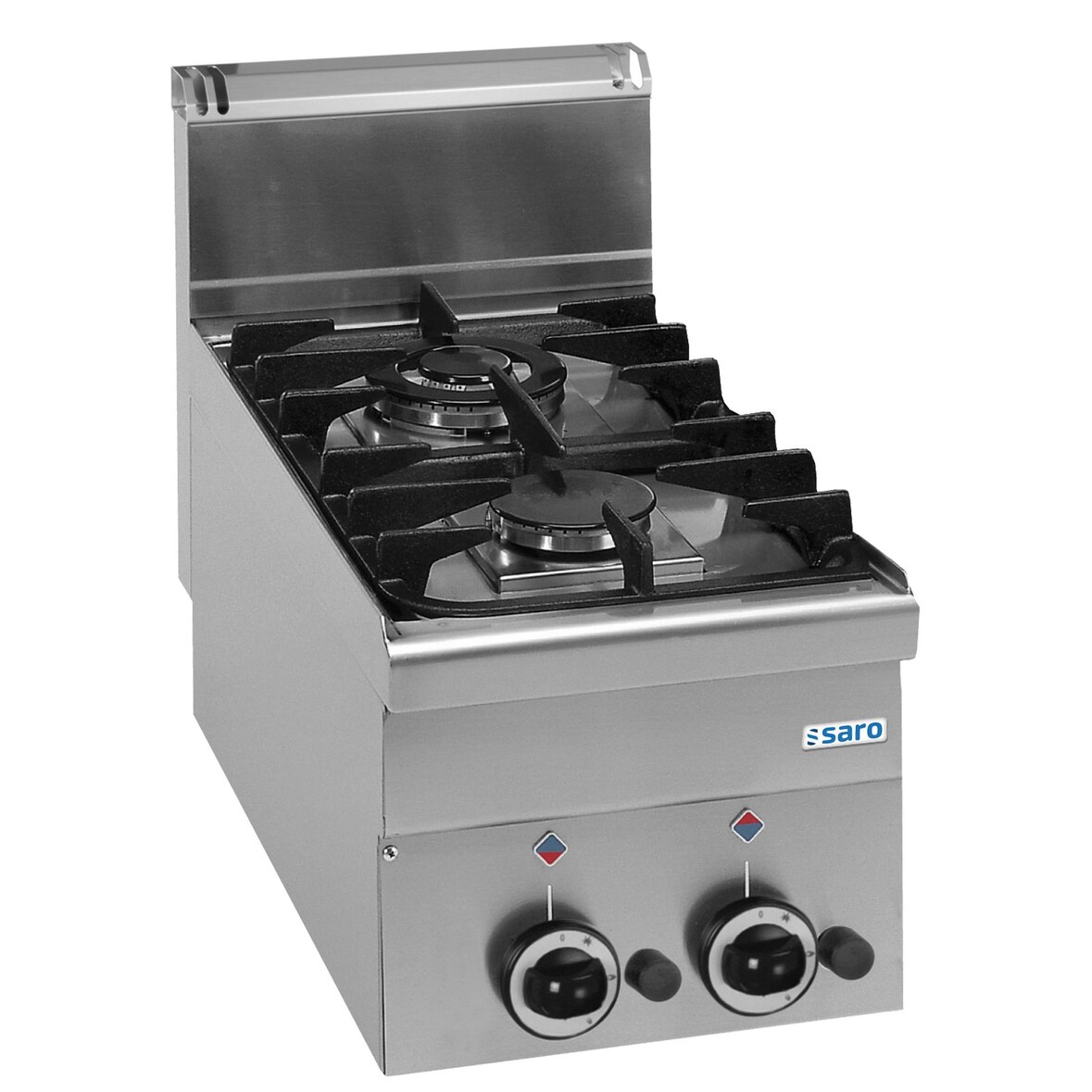 Saro Gasherd 2 Brenner Auftisch 600 Line Modell G2S6