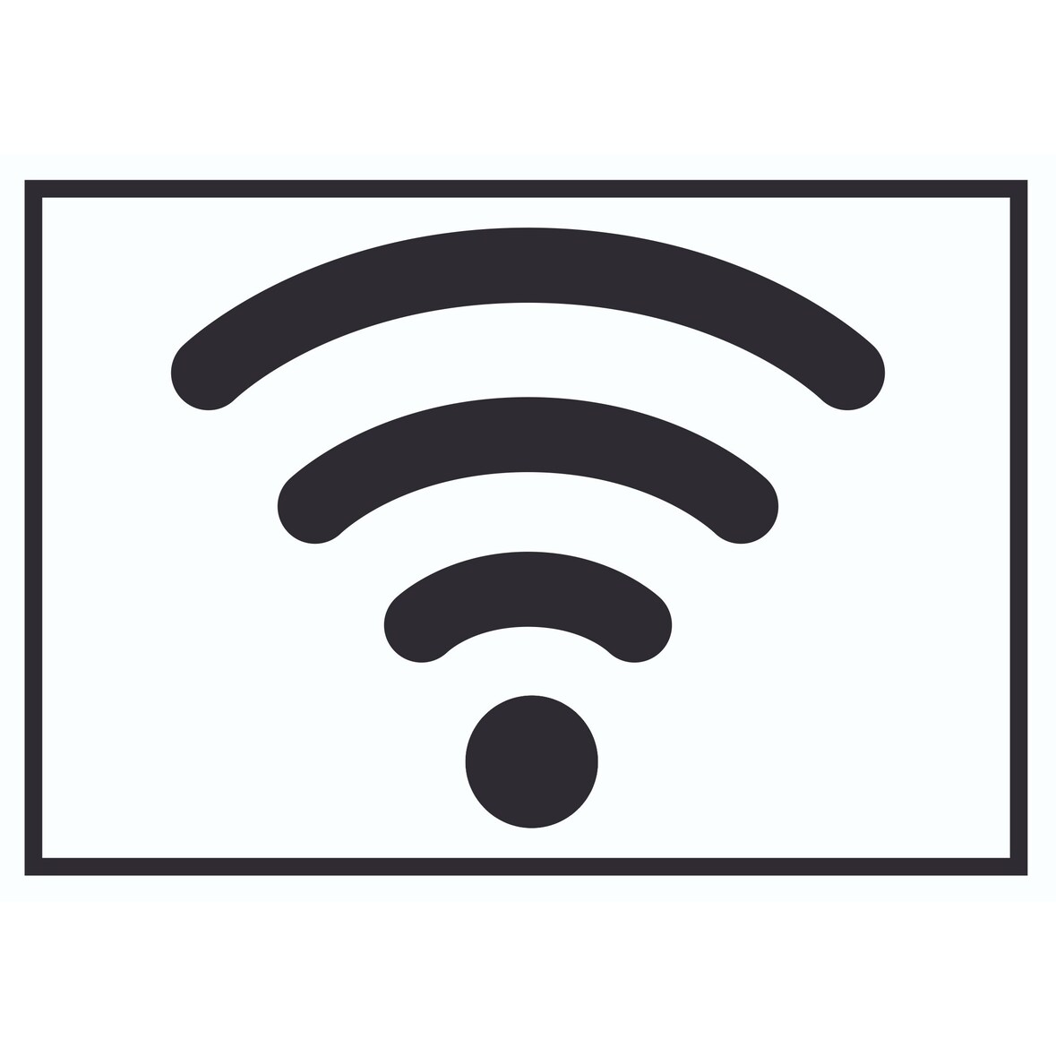 Free Wlan Hotspot Symbol Schild A1 (594x841mm)