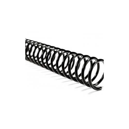 Ojales en espiral metálicos Paso 5:1 44mm Caja 25 Negro