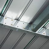 thumbnail of Outsunny Caseta de Jardín 280x130x172 cm Tipo Cobertizo Metálico para Almacenamiento de Herramientas Base 3,6m² con 2 Puertas Corredizas para Exterior