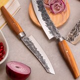 thumbnail of 3 Claveles Japones - Cuchillo Verduras 12.5 cm de Acero Forjado con Hoja Martilleada