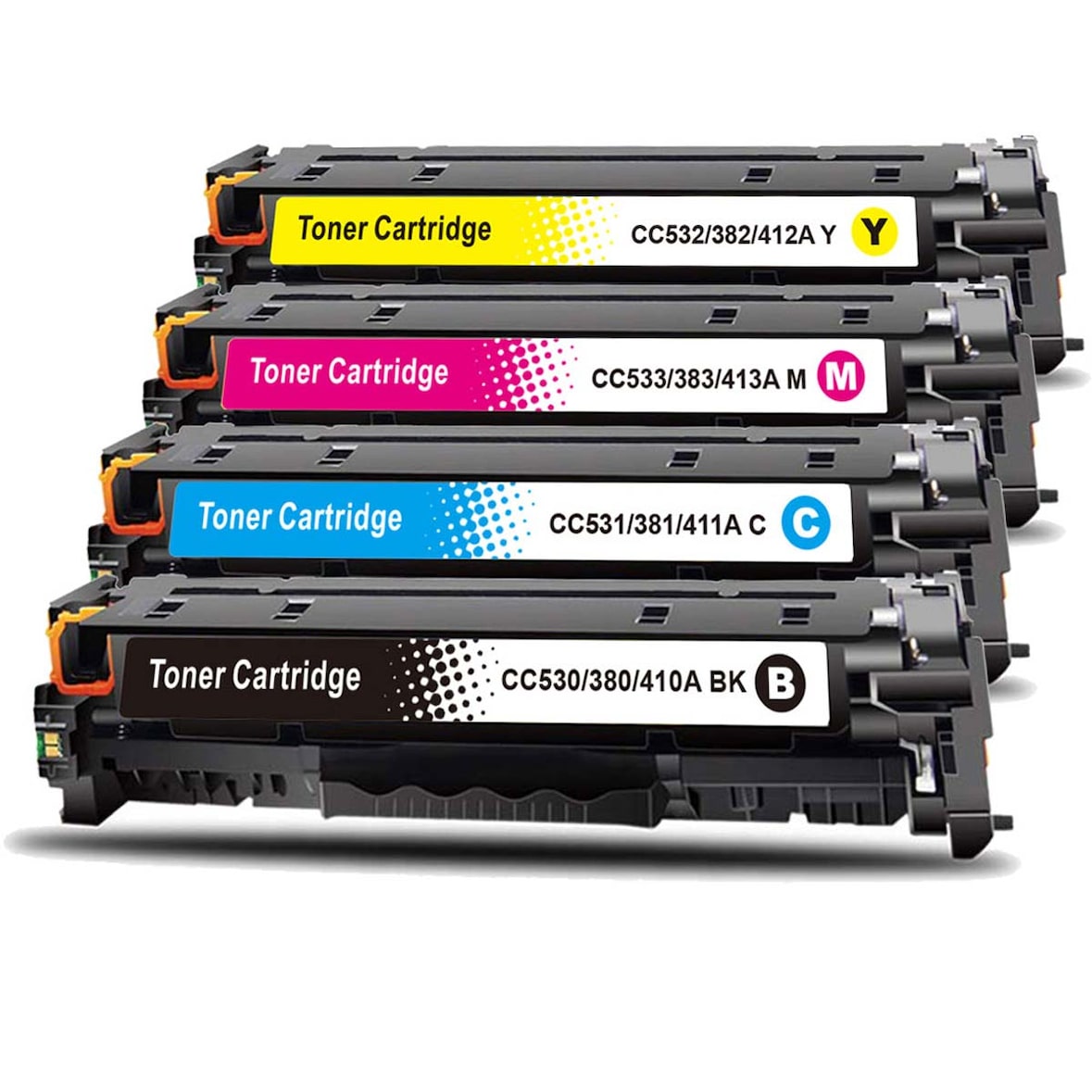 Gigao Toner-Set für HP LaserJet Pro 400 color M451dn - 4er Pack (CE410X/CE411A-CE413A)