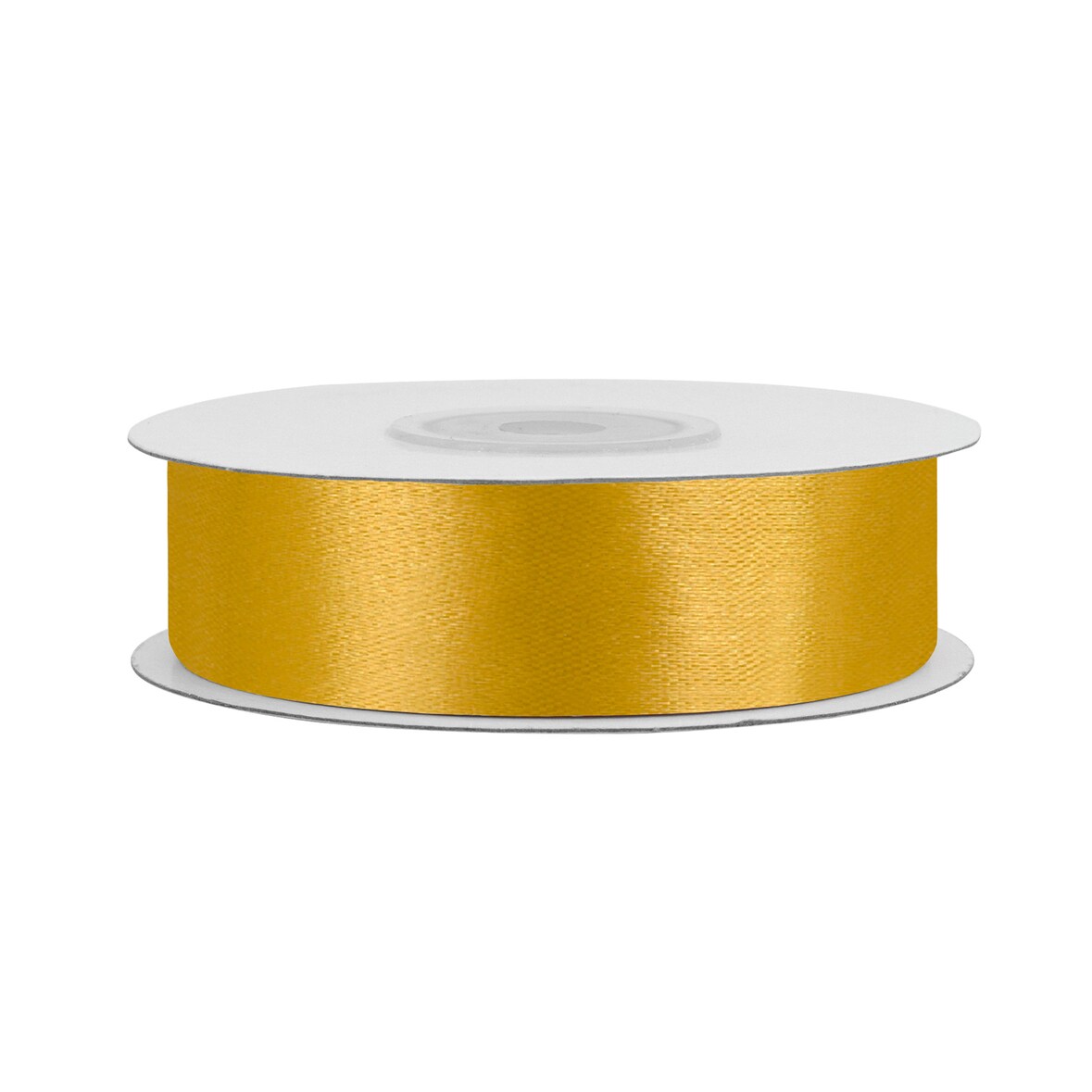 18mm Satinband 25m Schleifenband Geschenkband Dekoband Stoffband Bänder Uni Gold