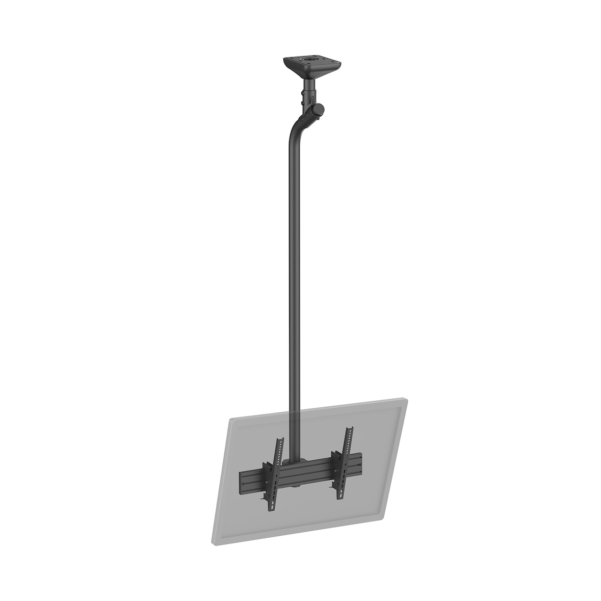 KIMEX - Soporte de techo para TV 43"-75", Altura 225 cm, Negro