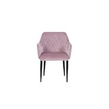 thumbnail of SIT Möbel Armlehnstuhl in rosa, Gestell aus Edelstahl, schwarz|B63 x T61 x H83 cm|02452-24|Serie SIT&CHAIRS