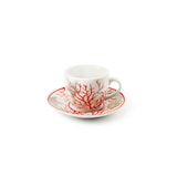 thumbnail of Excelsa Set mit 6 Espressotassen Mit Untertassen Coral Porzellan 6x5x6 cm Bunt