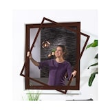 thumbnail of Fliegengitter Fensterbausatz flächenbündig 130x150 braun 101025102-VH