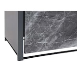 thumbnail of Set 4x copribidoni box spazzatura rifiuti HWC-J82 80x264x117cm acciaio inox antracite marmo scuro
