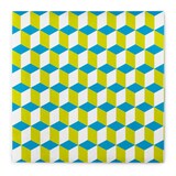 thumbnail of Sovie HOME Serviette Chicago in Blau-Grün aus Linclass® Airlaid 40 x 40 cm, 12 Stück - 3D-Optik