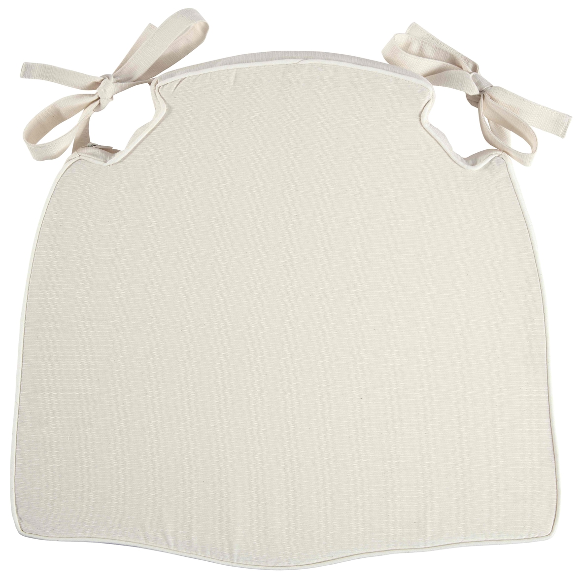 SIT Möbel Stuhlkissen | Bezug Canvas beige | mit Bändern | B 47 x T 44 x H 4 cm | 05998-00 | Serie ZUBEHÖR