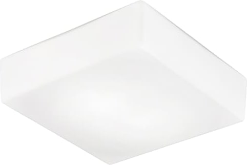 Binnie Applique Quadratische Deckenleuchte, Milchglas, LED, 17 W, 2700 K, IP20, 30 cm – Rossini Group – Energiesparende LED-Beleuchtung