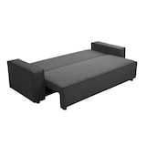 thumbnail of Canapé convertible en tissu 3 places gris