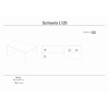 thumbnail of SARMOG SCRIVANIA L120 IN KIT  in truciolare nobilitato color bianco fiammato