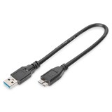 thumbnail of DIGITUS USB 3.0 Anschlusskabel, USB A - Micro USB BSt/St,0.25m