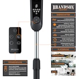 thumbnail of Brandson Standventilator 60W mit Timer, Luftkühler 80 Grad osziellierend, Ventilator höhenverstellbar, Kopf um 35 Grad neigbar, 3 Geschwindigkeiten