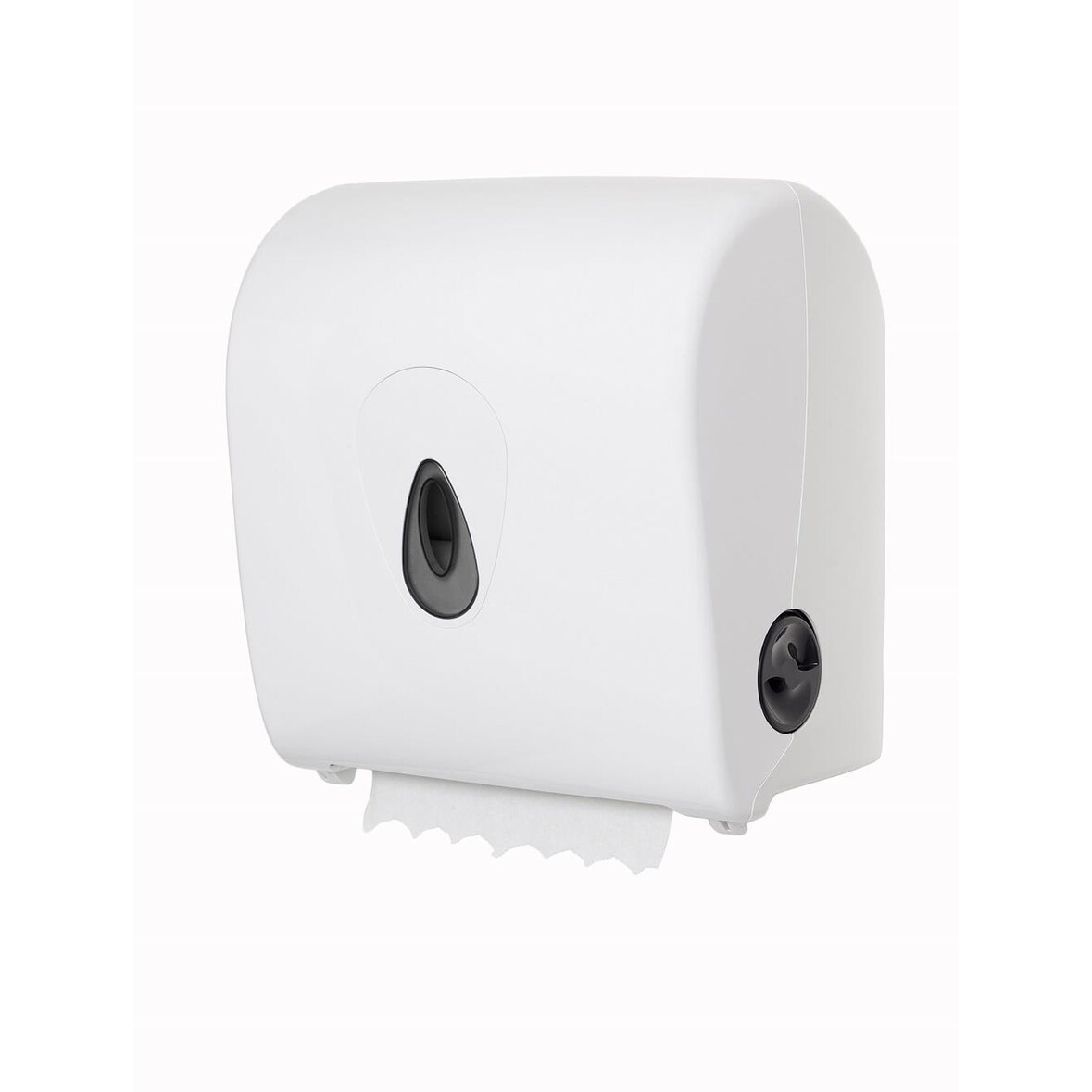 PlastiQline Handtuchrollenspender MINI - Farbfenster grau - Handtuchspender