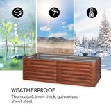 thumbnail of Rust Grow Hochbeet Gartenbeet verzinktes Stahlblech Rost-Finish Rost