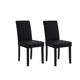 thumbnail of METRO PROFESSIONAL Chaise de restaurant rembourrée Valmy II, lot de 2, bois/simili cuir, noir