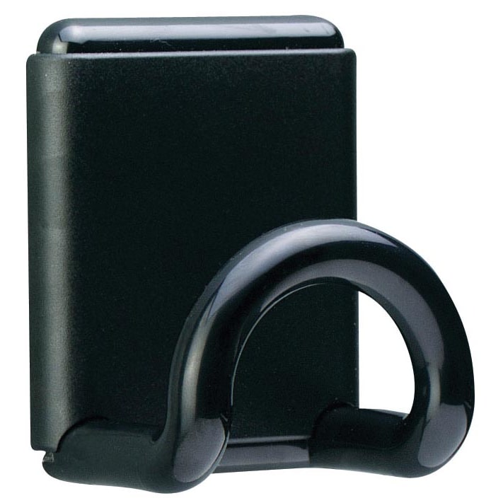 UNILUX Patère murale magnétique abs Noire charge maximale 12 Kg - Dimensions 8 x 10 cm