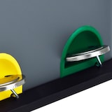 thumbnail of SVITA TC3X8 24 L Treteimer Abfalleimer Mülleimer Mülltrennung Pulverbeschichteter Stahl Grau